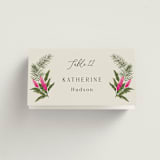 "Tropical garden" - Place Cards in Lime by Elly - Folded with Free Guest Printing
