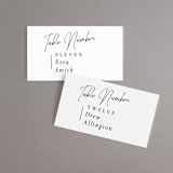 "Opera" - Place Cards in Tuxedo by Jackie Mangiolino - Front with Free Guest Printing