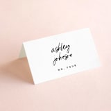 "Allure" - Place Cards in Cloud by JoAnn Jinks - Folded with Free Guest Printing