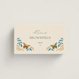 "Flutter" - Place Cards in Sunset by Jen Owens - Front with Free Guest Printing