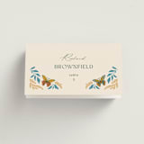 "Flutter" - Place Cards in Sunset by Jen Owens - Folded with Free Guest Printing