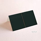 "Top to Bottom" - Place Cards in Evergreen by Kindred Fields - Folded Back of Card