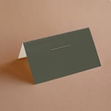 "Simple Type" - Place Cards in Olive Branch by Stacey Meacham - Blank front