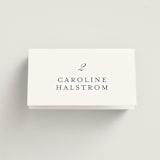 "Meander" - Place Cards in Deep Sea by Angela Marzuki - Folded with Free Guest Printing