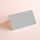 "Show" - Place Cards in Dove Gray by Up Up Creative - Blank front