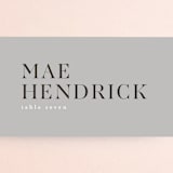 "Show" - Place Cards in Dove Gray by Up Up Creative - Detail