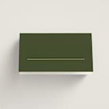 "Martini" - Place Cards in Olive by Pixel and Hank - Blank front