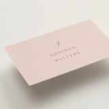 "Charleston" - Place Cards in Blush by Megan Davis - Detail
