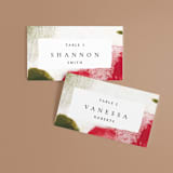 "Wild Roses" - Place Cards in Bush by Sumak Studio - Front with Free Guest Printing