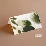 "Wild Roses" - Place Cards in Bush by Sumak Studio - Folded Back of Card