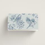 "Empire" - Place Cards in Dusty Blue by Jennifer Postorino - Folded Back of Card