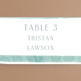 "Tidal Stripe" - Place Cards in Sky by Katharine Watson - Detail