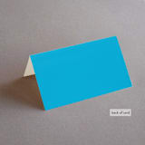 "darby" - Place Cards in Azure by Kelly Watkins - Folded Back of Card