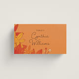 "Fall in Love" - Place Cards in Autumn by Morgan Ramberg - Front with Free Guest Printing