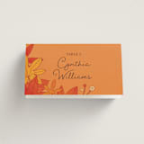 "Fall in Love" - Place Cards in Autumn by Morgan Ramberg - Folded with Free Guest Printing