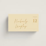 "Ink scribble" - Place Cards in Honey by Adelyn T. - Front with Free Guest Printing