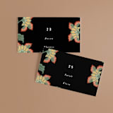 "Kota" - Place Cards in Onyx by Nazia Hyder - Front with Free Guest Printing