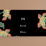 "Kota" - Place Cards in Onyx by Nazia Hyder - Detail