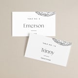 "Forever" - Place Cards in Ink by Blustery August - Front with Free Guest Printing