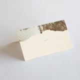 "Organic Elegance" - Place Cards in Sand by Carrie Moradi - Blank front