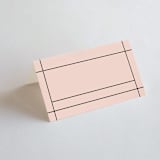 "The Grid" - Place Cards in Rosebud by Mansi Verma - Blank front
