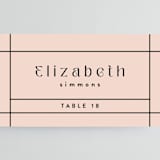 "The Grid" - Place Cards in Rosebud by Mansi Verma - Detail