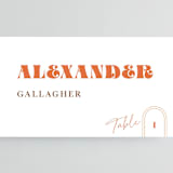 "Rory" - Place Cards in Rust by Alaina Cherup - Detail