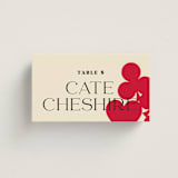"Pair of Hearts from Disney's Alice In Wonderland" - Place Cards in Ruby by Baumbirdy - Front with Free Guest Printing