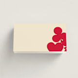 "Pair of Hearts from Disney's Alice In Wonderland" - Place Cards in Ruby by Baumbirdy - Blank front
