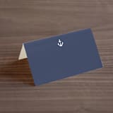 "Down by the Sea" - Place Cards in Marine by Sandra Picco Design - Blank front