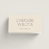 "Edge" - Place Cards in Linen by Kelly Schmidt - Folded with Free Guest Printing