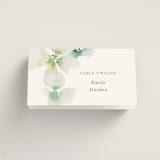 "Whispered" - Place Cards in Springtime by Design Lotus - Folded with Free Guest Printing