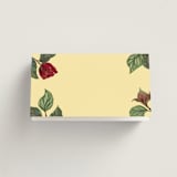 "Enchanted Rose from Disney's Beauty & The Beast" - Place Cards in Mimosa by Leah Bisch - Blank front