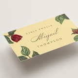 "Enchanted Rose from Disney's Beauty & The Beast" - Place Cards in Mimosa by Leah Bisch - Detail