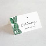 "Painted Cacti" - Place Cards in Cactus by Olivia Raufman - Folded with Free Guest Printing