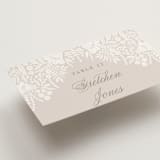 "Lace Trim" - Place Cards in Cream by Kristen Smith - Detail