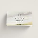 "Savanna" - Place Cards in Fern by Lindsay Megahed - Folded with Free Guest Printing