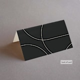 "Entwine" - Place Cards in Matchbook by Christie Garcia - Folded Back of Card
