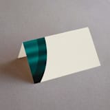 "Spectrum" - Place Cards in Teal by Heather Schertzer - Blank front