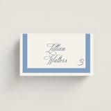 "Montauk" - Place Cards in Blue Bell by Megan Davis - Front