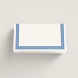 "Montauk" - Place Cards in Blue Bell by Megan Davis - Folded Back of Card