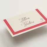 "Montauk" - Place Cards in Berry by Megan Davis - Detail
