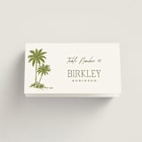 "West Coast Toile" - Place Cards in Palm by Jenna Holcomb - Folded with Free Guest Printing
