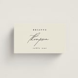 "Love and Faith" - Place Cards in Vanilla by Louise Kay - Front with Free Guest Printing