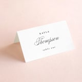 "Everything Love" - Place Cards in Ebony by Louise Kay - Folded with Free Guest Printing