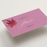 "Indian floral chintz lush" - Place Cards in Ivory by Caroline Bonne Muller - Detail