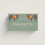 "Phool Bahar" - Place Cards in Patta by Creo Study - Front with Free Guest Printing