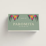 "Phool Bahar" - Place Cards in Patta by Creo Study - Folded with Free Guest Printing