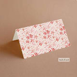 "Blossoms of Love" - Place Cards in Champagne by frau brandt - Folded Back of Card