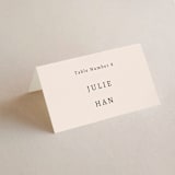 "Ink Blossoms" - Place Cards in Red Tone by Ani Somi - Folded with Free Guest Printing
